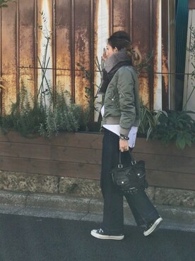 mueさん（レディース・158cm）の秋コーディネート