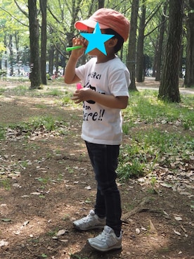 「SHARE PARK（シェアパーク）のアイテム」を使った、eriiさん（キッズ・100cm）の春コーディネート