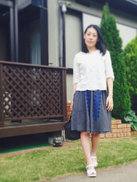 「TAMPICO（タンピコ）のアイテム」を使った、ぱこさん（レディース・167cm）の春コーディネート