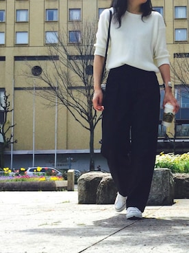 「squady（スカディー）のアイテム」を使った、ぱこさん（レディース・167cm）の春コーディネート