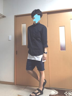 「GIORDANO」｜ぽんひろ🐥🐥さん（メンズ・168cm）の秋コーディネート