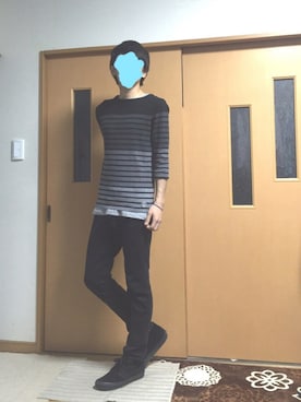 「WEGO（ウィゴー）のWEGO/ライクラツイルスキニーパンツ（その他パンツ）」を使った、ぽんひろ🐥🐥さん（メンズ・168cm）の夏コーディネート
