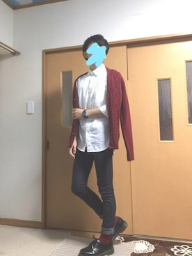 「Dr. Martens（ドクターマーチン）のDr.Martens (ドクターマーチン)/1461 3EYE GIBSON SHOES（その他シューズ）」を使った、ぽんひろ🐥🐥さん（メンズ・166cm）の秋コーディネート