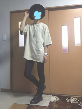 「Dr. Martens（ドクターマーチン）のDr.Martens (ドクターマーチン)/1461 3EYE GIBSON SHOES（その他シューズ）」を使った、ぽんひろ🐥🐥さん（メンズ・168cm）の夏コーディネート