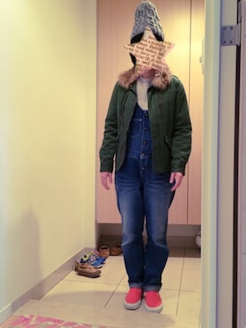 「CIAOPANIC TYPY（チャオパニックティピー）のアイテム（モッズコート）」を使った、ゆいこさん（レディース・160cm）の冬コーディネート
