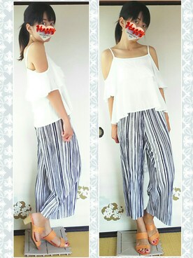 「DHOLIC（ディーホリック）のアイテム（その他）」を使った、やなぎさん（レディース・160cm）の夏コーディネート