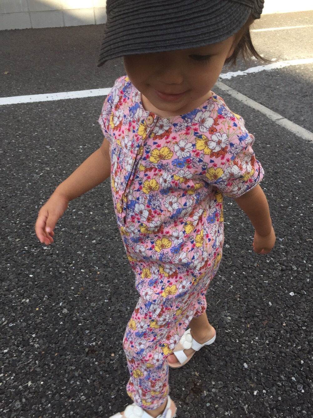 「zara大好き、sale品コーデ、夏コーデ」｜「ZARA KIDSのアイテム（つなぎ/オールインワン、ピンク系）」を使った、miperoさん（キッズ・80cm）の夏コーディネートの1枚目の写真