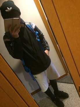 「アイテム（ジャージ）」を使った、やっすーさん（メンズ・169cm・10代）の冬コーディネート