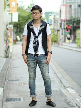 SUGIMURAさん（メンズ・181cm）の夏コーディネート