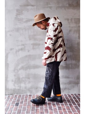 「BAL（バル）のアイテム（帽子）」を使った、OTOGI_Fukuokaさん（メンズ・177cm）の春コーディネート