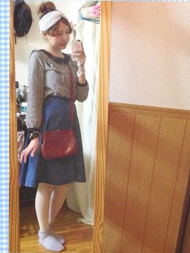 「SEVENDAYS=SUNDAY（セブンデイズサンデイ）のアイテム（タイツ/ストッキング）」を使った、ぽんかなさん（レディース・164cm）の秋コーディネート