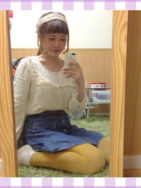 「アイテム（タイツ/ストッキング）」を使った、ぽんかなさん（レディース・164cm・20代）の秋コーディネート