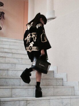 「UNIF（ユニフ）のアイテム（その他トップス）」を使った、ｓａｃｈｉｎｏさん（レディース・152cm）の春コーディネート