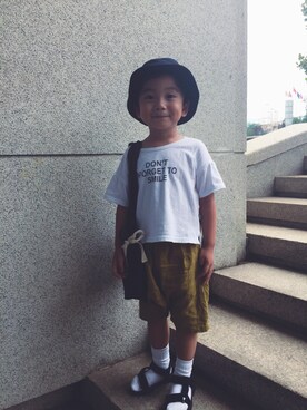 「アイテム（カーゴパンツ、イエロー系）」を使った、nonnoyさん（レディース・171cm）の夏コーディネート