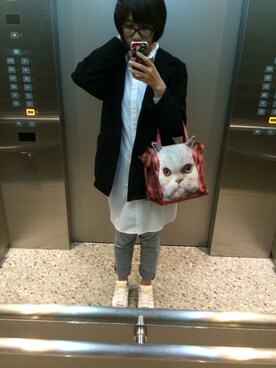 「tricot COMME des GARCONS（トリココムデギャルソン）のアイテム（テーラードジャケット）」を使った、Sylviaさん（レディース・170cm）の秋コーディネート