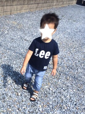 「e.a.B（エーアーベー）のアイテム（パンツ）」を使った、R＆Kさん（キッズ・90cm）の秋コーディネート