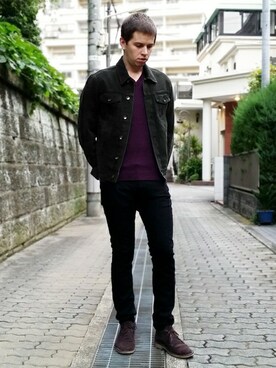 「TOPMAN（トップマン）のアイテム（ジャケット/アウター）」を使った、TOPMAN プロモーション クレイさん（メンズ・178cm）の秋コーディネート