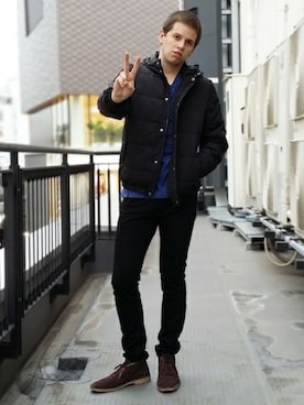 「TOPMAN（トップマン）のアイテム（ブルゾン）」を使った、TOPMAN プロモーション クレイさん（メンズ・178cm）の秋コーディネート