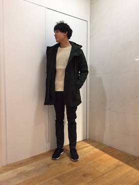 「quadro（クオドロ）のアイテム」を使った、murateさん（メンズ・181cm）の秋コーディネート