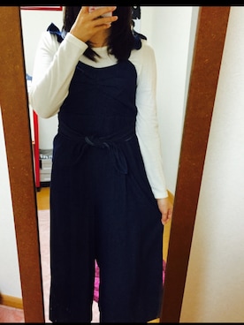 「KIKKA THE DIARY OF（キッカ　ザ　ダイアリー　オブ）のアイテム（オールインワン・サロペット）」を使った、MADOBabyさん（レディース・161cm）の春コーディネート