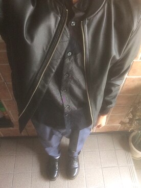「Dr. Martens（ドクターマーチン）のDr.Martens (ドクターマーチン)/1461 3EYE GIBSON SHOES（その他シューズ）」を使った、ryoさん（メンズ・165cm）の秋コーディネート