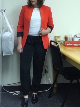 「rag & bone（ラグアンドボーン）のアイテム（スーツジャケット）」を使った、mandarkさん（レディース・157cm）の秋コーディネート