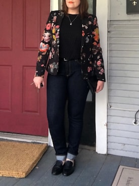 「DRIES VAN NOTEN（ドリスヴァンノッテン）のアイテム（フォーマルスーツ/小物）」を使った、mandarkさん（レディース・157cm）の秋コーディネート