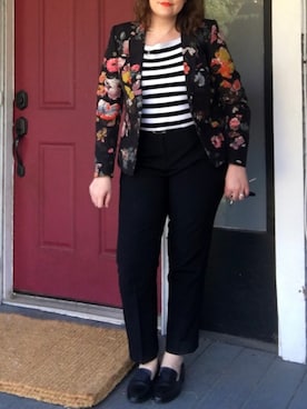 「DRIES VAN NOTEN（ドリスヴァンノッテン）のアイテム（フォーマルスーツ/小物）」を使った、mandarkさん（レディース・157cm）の秋コーディネート