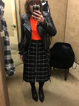 「rag & bone（ラグアンドボーン）のアイテム（スカート）」を使った、mandarkさん（レディース・157cm）の冬コーディネート