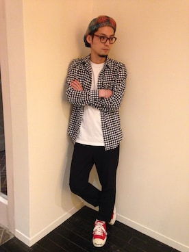 シライシ タクヤさん(メンズ・171cm)の春コーディネート