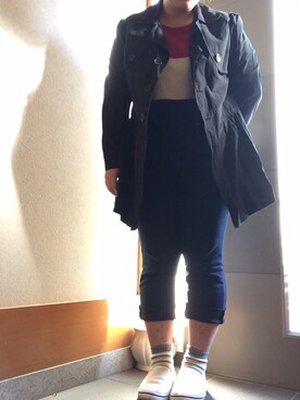 「Honeys（ハニーズ）のアイテム（トップス、その他）」を使った、かりんさん（レディース・157cm）の秋コーディネート