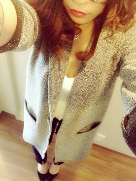 「miu miu（ミュウミュウ）のアイテム（Tシャツ/カットソー）」を使った、marinaさん（レディース・158cm）の秋コーディネート