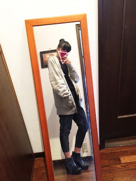 「BLUE BLUE（ブルーブルー）のアイテム（アクセサリー）」を使った、Lynnさん（レディース・157cm）の春コーディネート