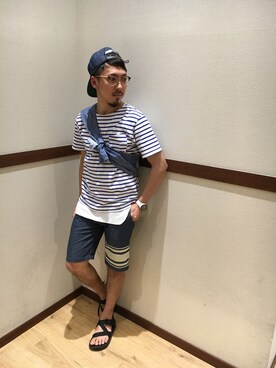 Mitsuhiro Tamuraさん（メンズ・172cm）の夏コーディネート