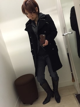 「Paul Smith（ポールスミス）のアイテム（その他アウター）」を使った、yuccaさん（レディース・153cm）の冬コーディネート