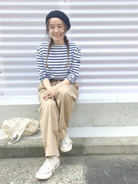 YAGI NAOKOさんの「BY バスク ベレー帽◆」を使ったコーディネート