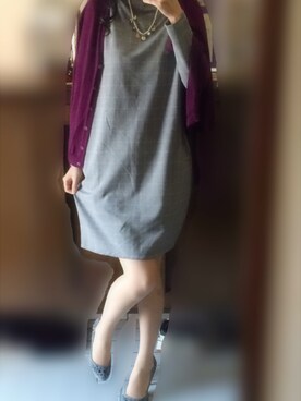 「オールグレー」｜「アイテム（パンプス）」を使った、Izumi＊＊さん（レディース・165cm）の秋コーディネート