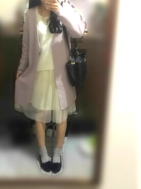 「TITTY&CO.（ティティーアンドコー）のアイテム（その他アウター）」を使った、Izumi＊＊さん（レディース・165cm）の春コーディネート
