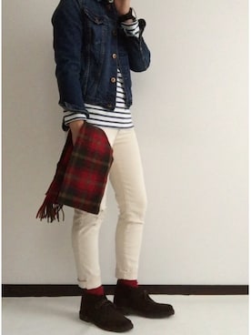 「クラークス」｜「アイテム（アナログ腕時計）」を使った、miimoさん（レディース・153cm）の冬コーディネート