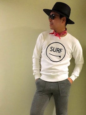「スエット」｜「アイテム（財布/小物）」を使った、tomohisaさん（メンズ・168cm）の春コーディネート