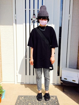 「茨城スナップ」｜「アイテム（帽子）」を使った、anmi☂さん（レディース・155cm）の秋コーディネート
