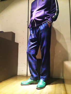 「アイテム（ブローチ/コサージュ）」を使った、imaiiさん（メンズ・172cm）の冬コーディネート