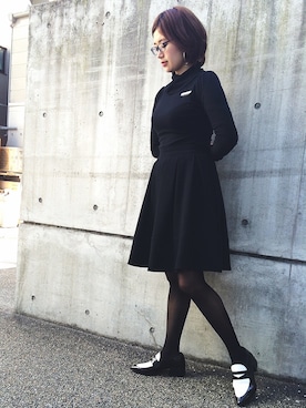 「アイテム（タイツ/ストッキング）」を使った、imaiiさん（レディース・162cm）の冬コーディネート