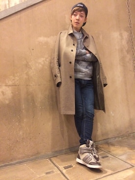 「アイテム（トレンチコート）」を使った、imaiiさん（メンズ・173cm）の冬コーディネート