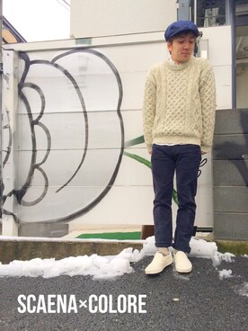「アイテム（キャスケット）」を使った、imaiiさん（メンズ・170cm・20代）の冬コーディネート