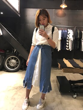 「Ballet.A（バレット　エー）のアイテム」を使った、Eika Huangさん（レディース・165cm）の秋コーディネート