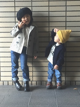 「KBF（ケイビーエフ）のアイテム」を使った、maaさん（キッズ・110cm）の秋コーディネート