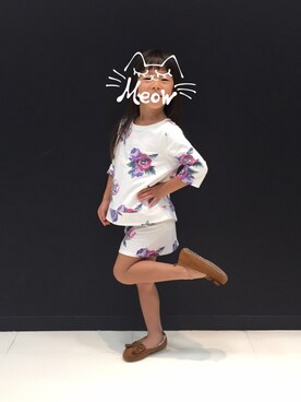 「おんなのこコーデ」｜「アイテム（モカシン/デッキシューズ）」を使った、himacciさん（キッズ・100cm）の秋コーディネート