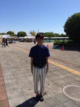 がじんう ぶまなさん（メンズ・162cm）の夏コーディネート