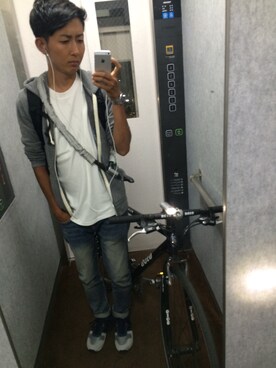 「ALTERNATIVE APPAREL（オルタナティブアパレル）のアイテム」を使った、KSKさん（メンズ・169cm）の夏コーディネート